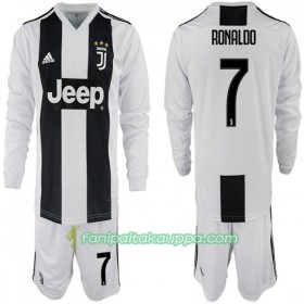 Jalkapallo Peliasut Juventus Ronaldo 7 Lasten Koti Pelipaita 2018-2019 Pitkähihainen